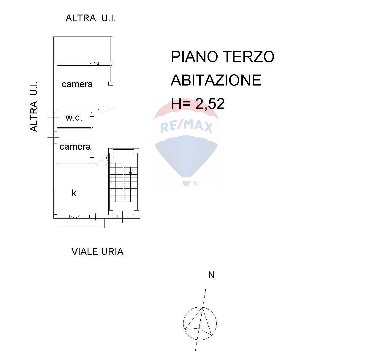 Pianta 2D - Three-room apartment Viale Uria
 
183, Ischitella - floor plans 1
