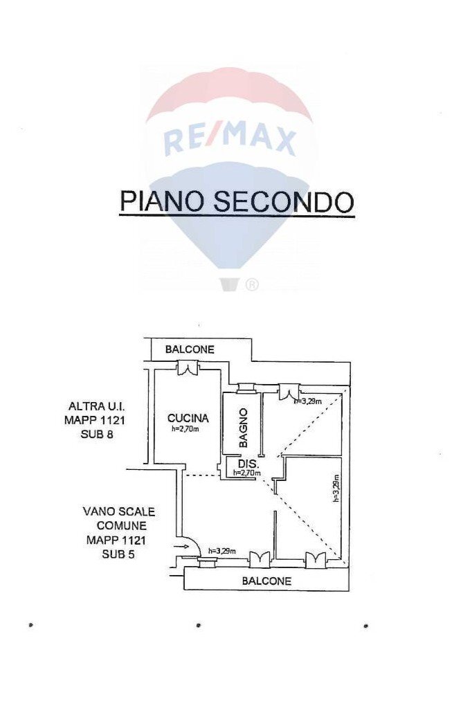 Pianta 2D - Trilocale Via Manfrassina
 
49, Viadana - planimetria 1