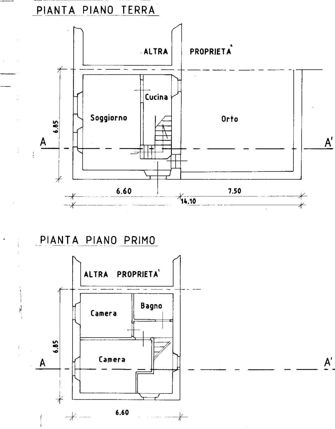 Foto 12 - Semi-detached house Rua dei Fiori, Ascoli Piceno - floor plans 1