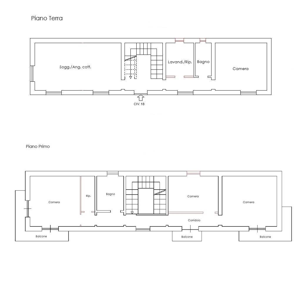 Foto 17 - Villa Via dei Carabigi
 
18a, Albisola Superiore - planimetria 1