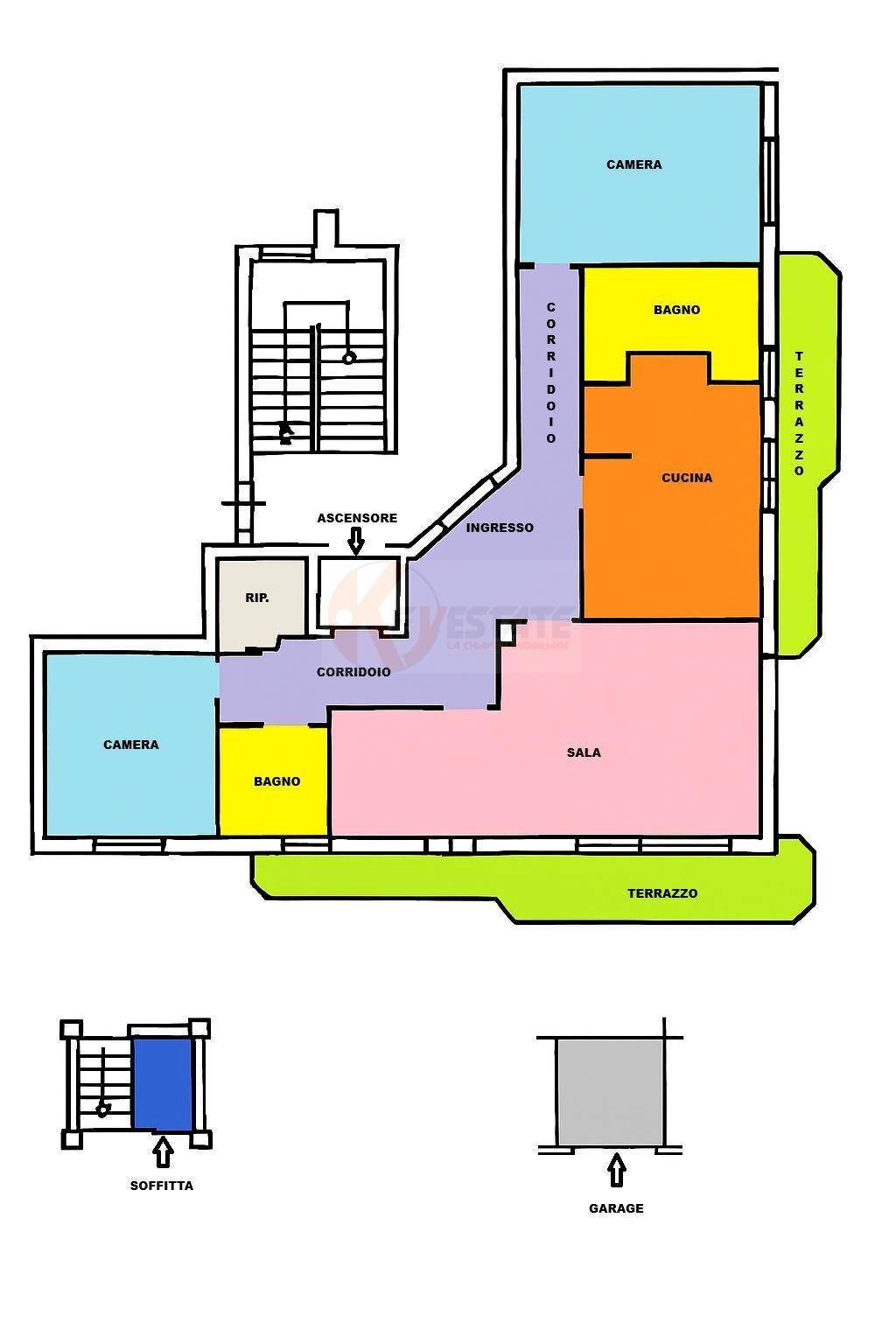 Foto 23 - Three-room apartment Via Prunizzedda
 
35, Sassari - floor plans 1