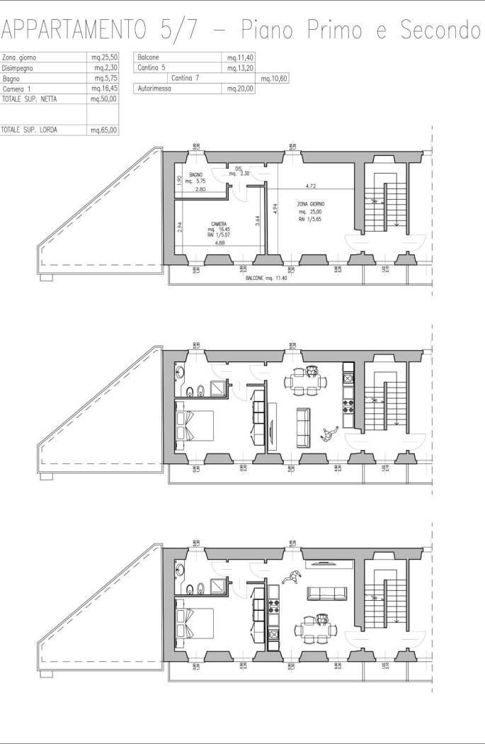 Bilocale via Ceredo, 26, Borgomanero - planimetria 1
