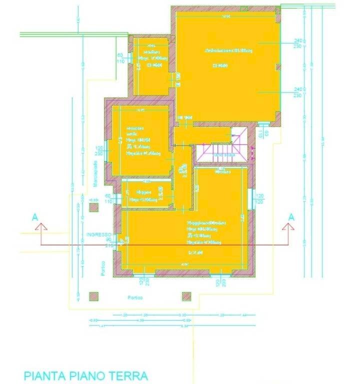 Planimetria - Villa Località Porotti, Villanova Mondovì - foto 1