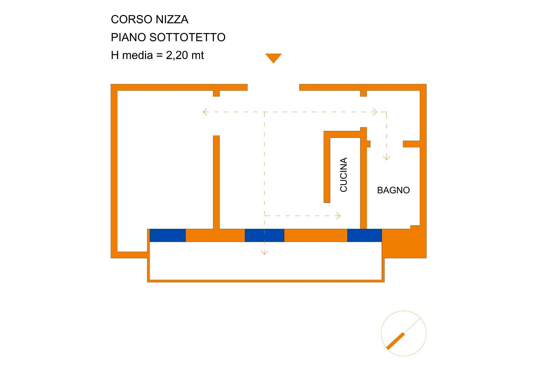 Bilocale corso Nizza, 91, Limone Piemonte - planimetria 1