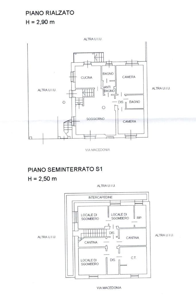 Villa Via Macedonia, Collegno - planimetria 1