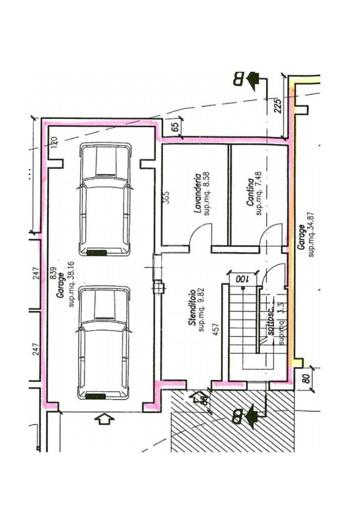 Terraced Villa Via per Montegibbio, Sassuolo - floor plans 1