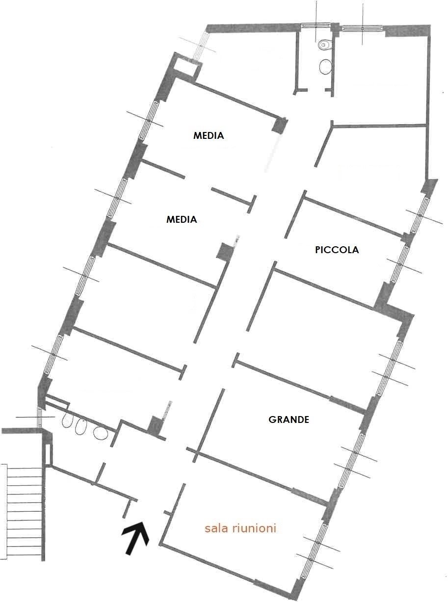 Ufficio via alla Porta degli Archi, Genova - planimetria 1