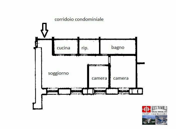 Quadrilocale via dei Licheni, 13, Rieti - planimetria 1