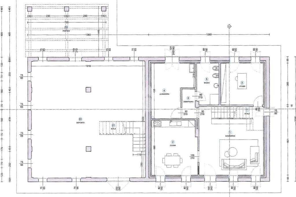 Villa Via Muratori, Carpi - floor plans 1
