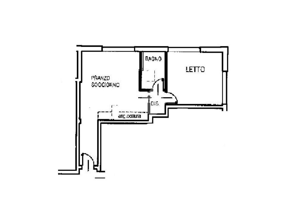 Bilocale Via A. Manzoni, Carpi - planimetria 1