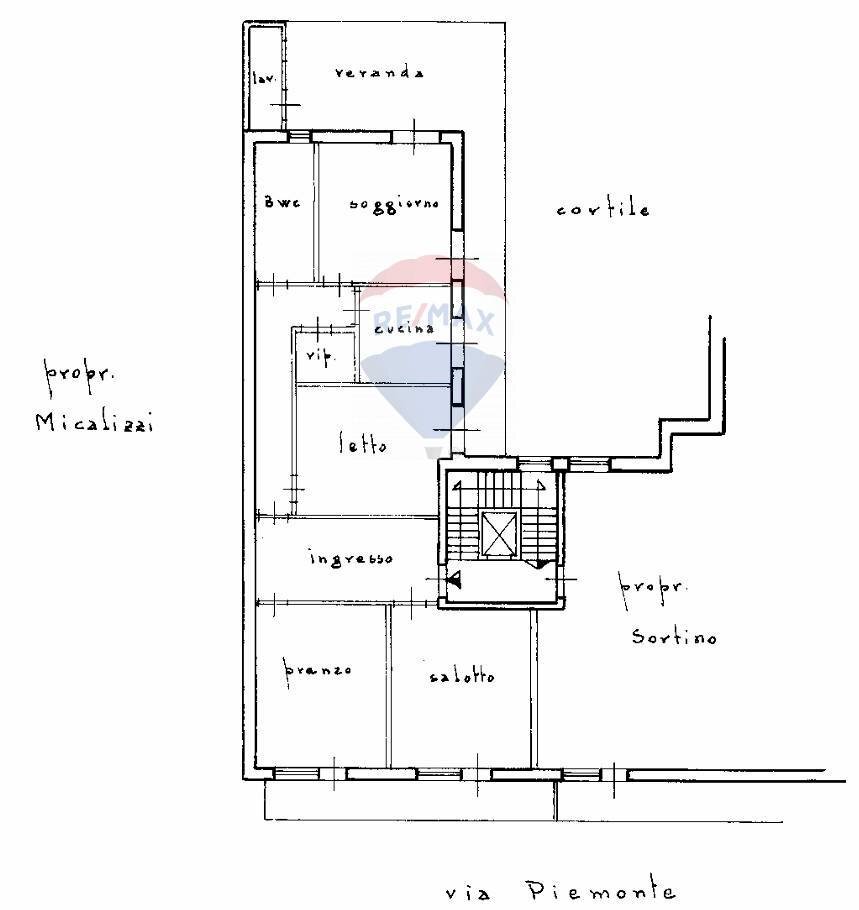 Pianta 2D - Apartment via Piemonte
 
18, Acireale - floor plans 1