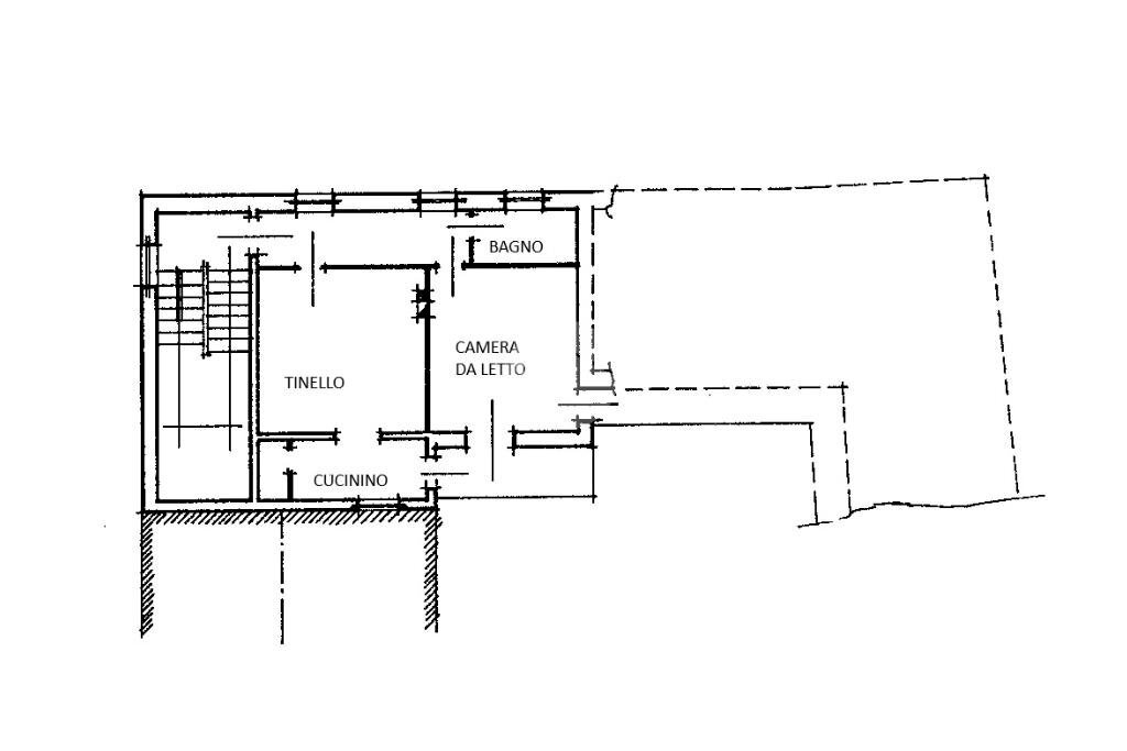 Two-room apartment Via Carle Costanzo, Barge - floor plans 1