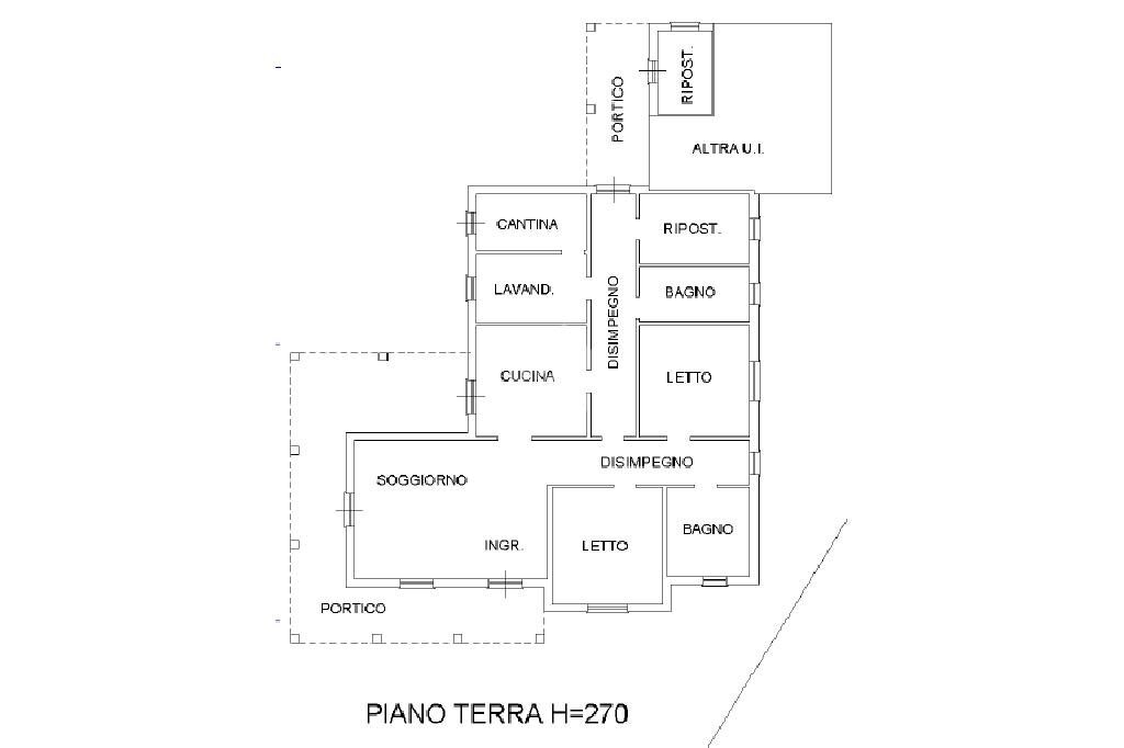 Villa Via Canala, Ravenna (neighborhood Camerlona) - floor plans 1