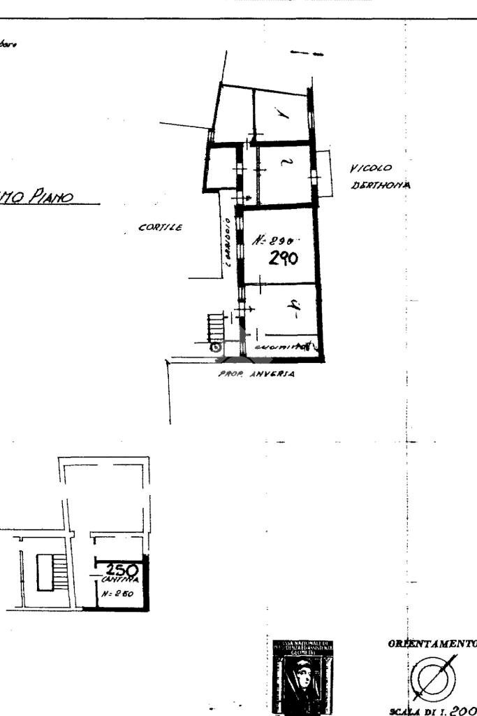Apartment Vicolo Derthona, Tortona - floor plans 1