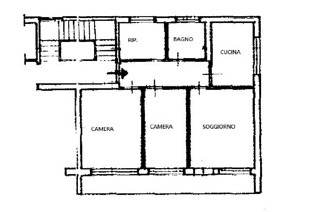 Quadrilocale Via Matteotti, Ivrea - planimetria 1