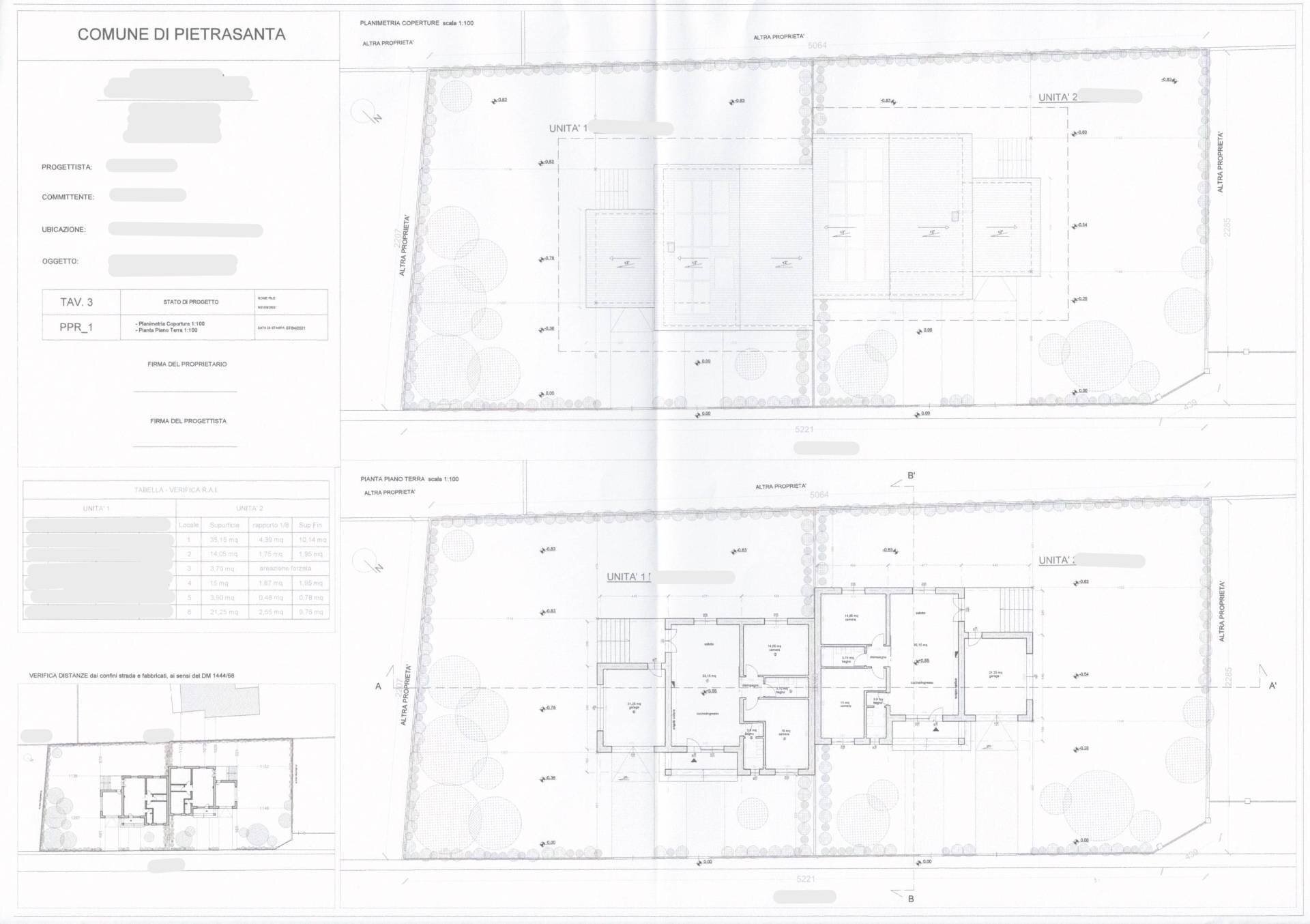 Foto 6 - Terreno edificabile via monte pania
 
23, Pietrasanta - planimetria 1
