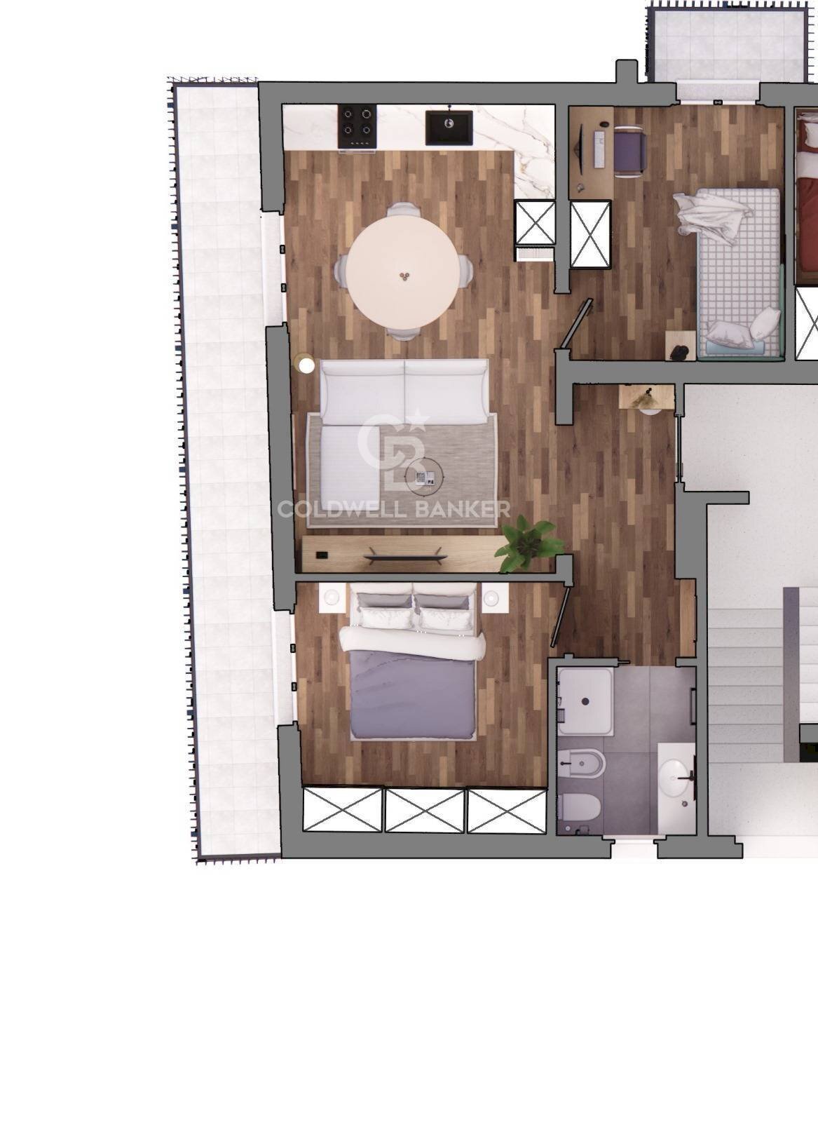 Foto 2 - Three-room apartment Viale Tripoli
 
1, Riccione - floor plans 1