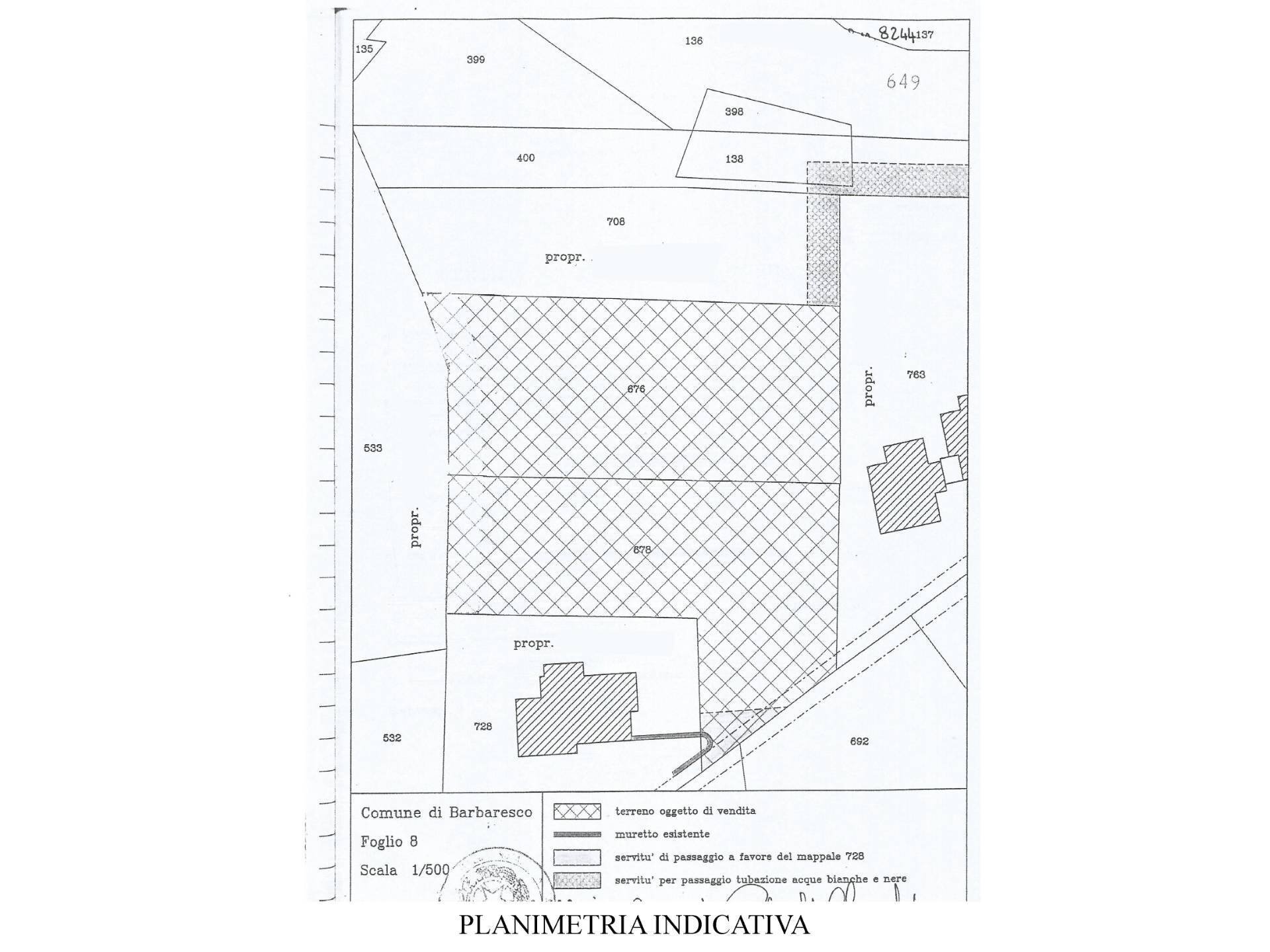 Foto 19 - Building land Località Trifolera, Barbaresco - floor plans 1