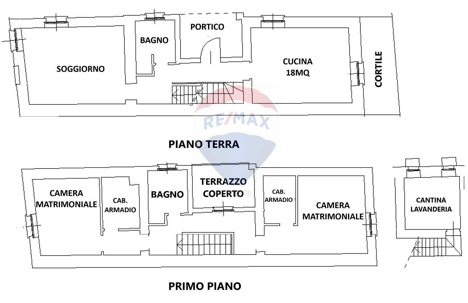 Pianta 2D - Independent house Via Alberto da Giussano
 
57, Legnano - floor plans 1