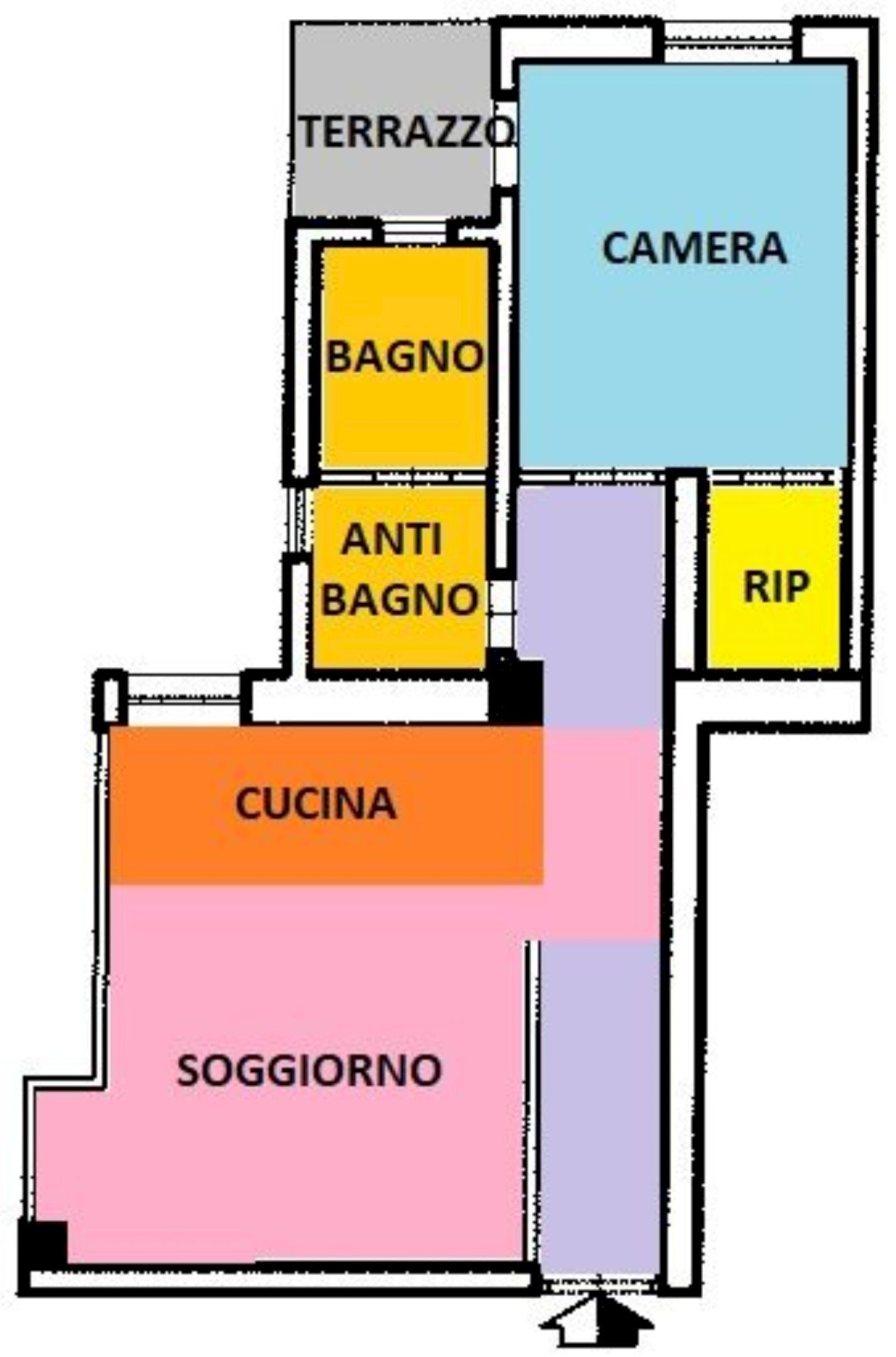 planimetria - Appartamento Umberto I
 
94, Sassari - planimetria 1