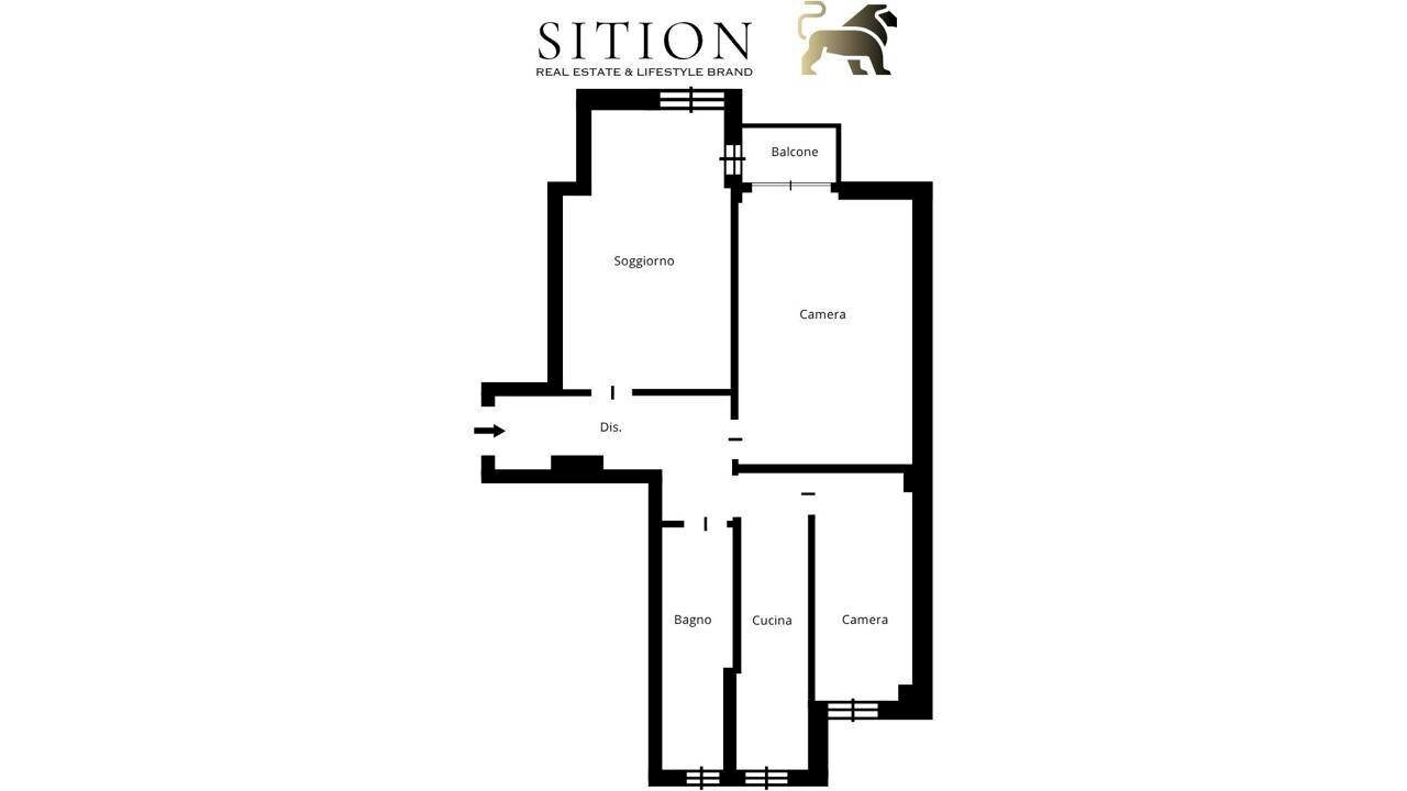 Foto 23 - Trilocale Via Luigi Mercantini
 
4, Milano - planimetria 1