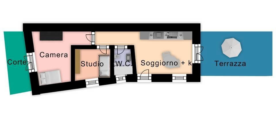 Foto 10 - Three-room apartment Strada Piangrande, Andora - floor plans 1