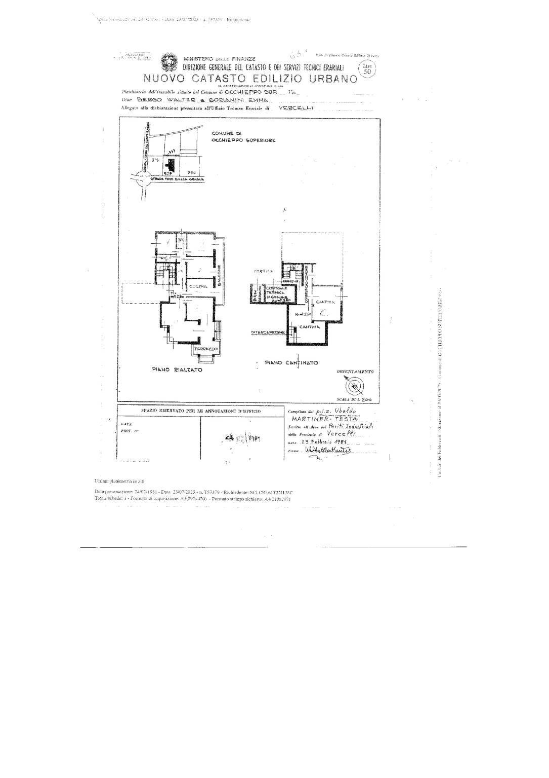 Villa via Provinciale, 52, Occhieppo Superiore - planimetria 1