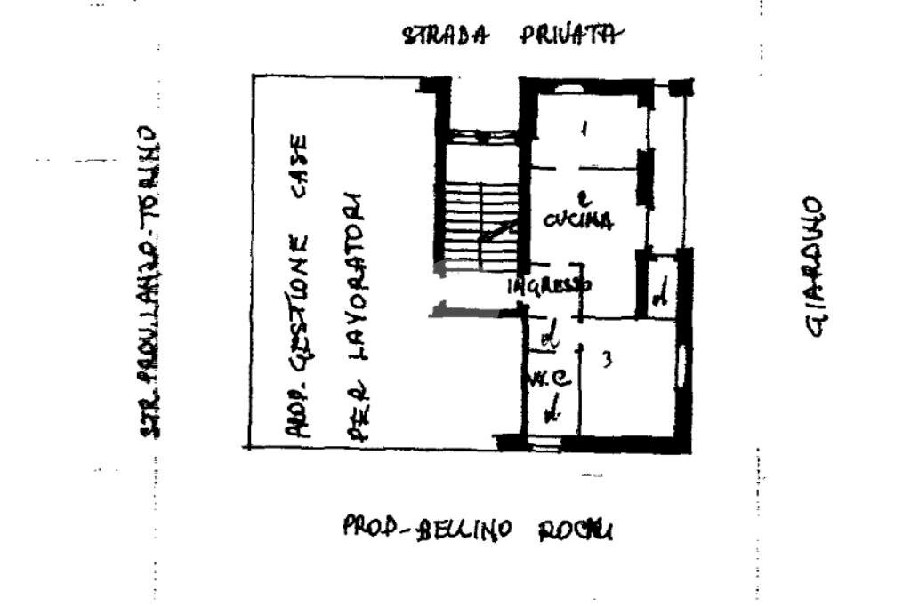 Two-room apartment Via torino, Lanzo Torinese - floor plans 1