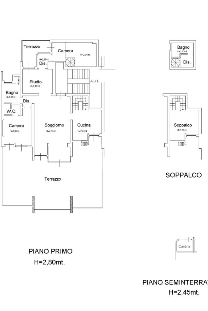 Quadrilocale Viale Medaglie d'oro, Rimini - planimetria 1