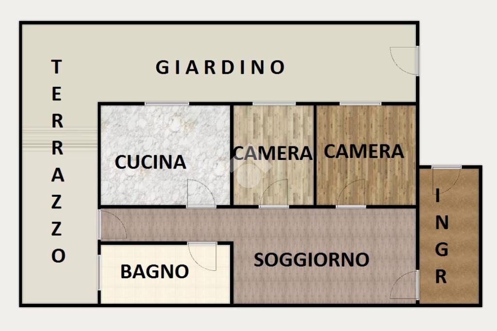 Four-room apartment Via XXV aprile, Mignanego - floor plans 1