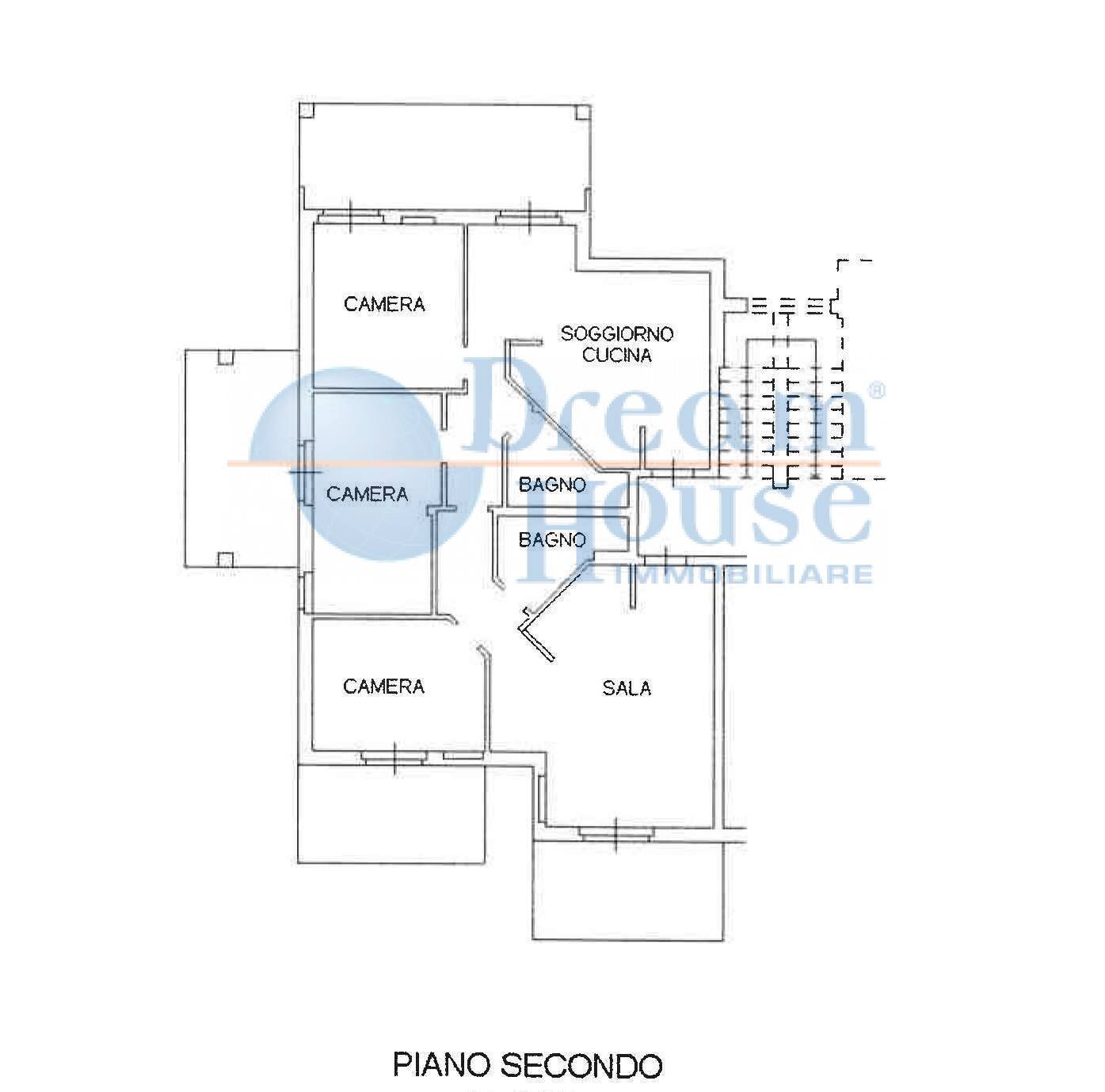 Foto 37 - Appartamento VIA BELVEDERE, Tortoreto - planimetria 1