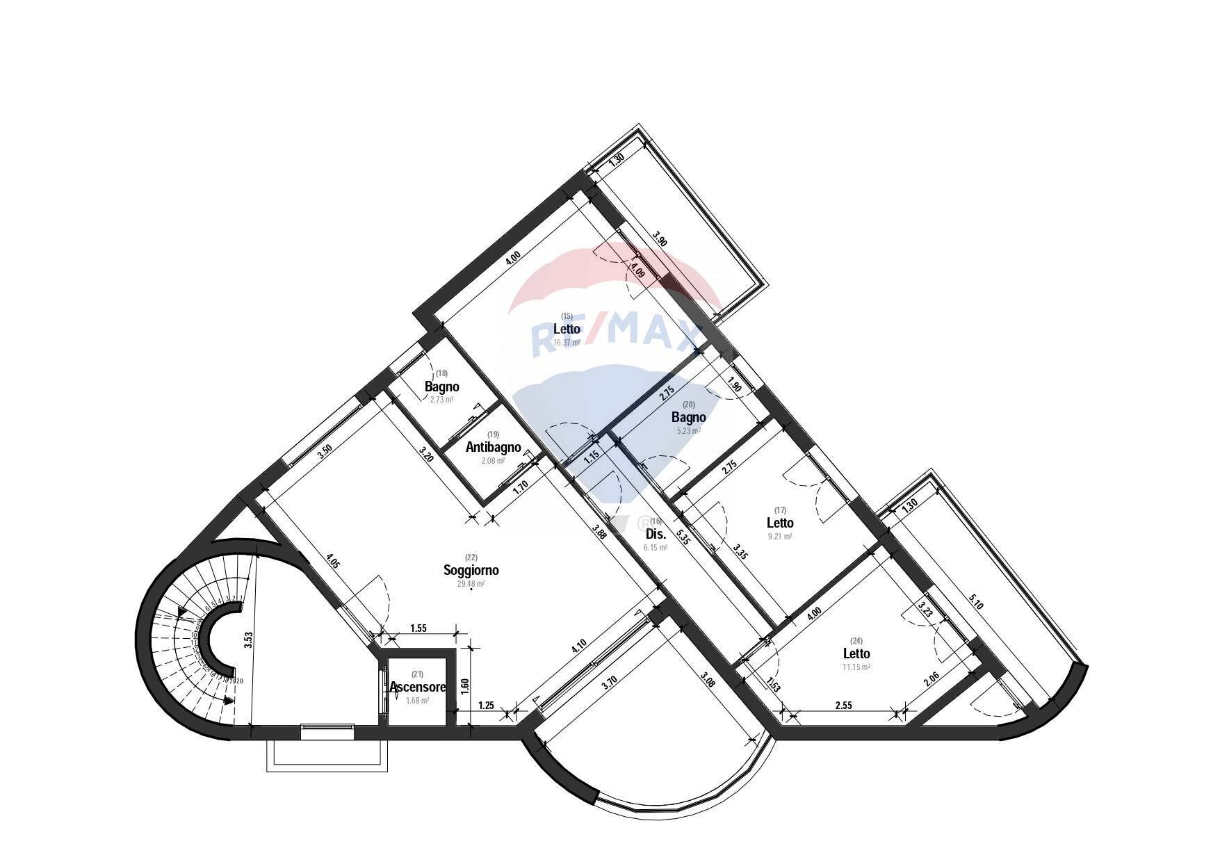 Pianta 2D - Four-room apartment Via Lazio
 
12a, Lecce - floor plans 1