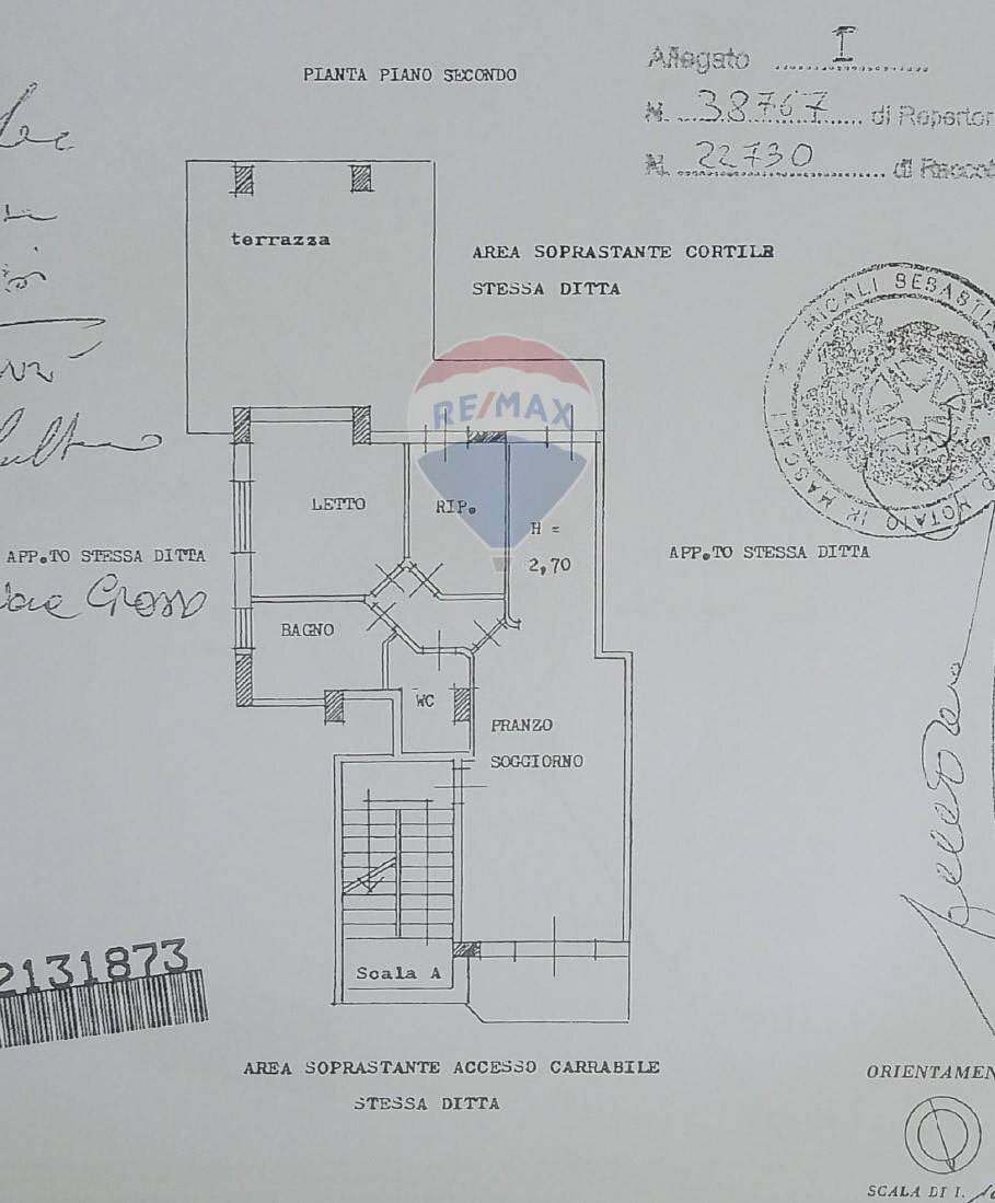 Pianta 2D - Trilocale via spiaggia
 
21, Mascali - planimetria 1