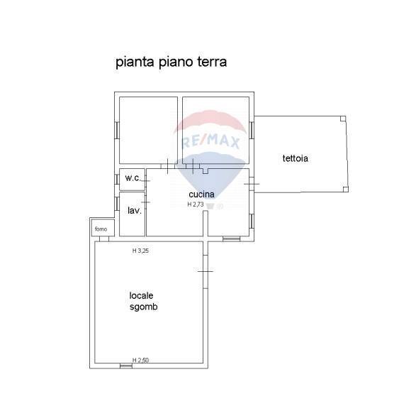 Pianta 2D - Villa Via Giuseppe Garibaldi
 
183, Caltagirone - planimetria 1