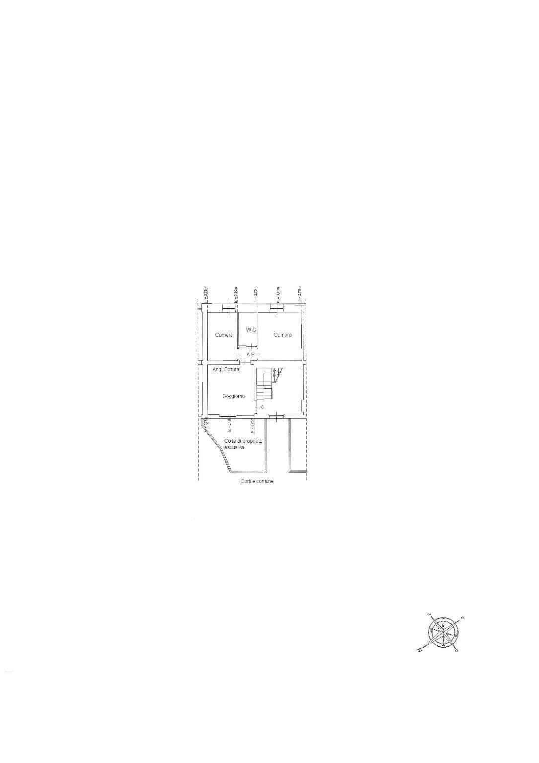 Trilocale via Torino, 56, Nichelino - planimetria 1