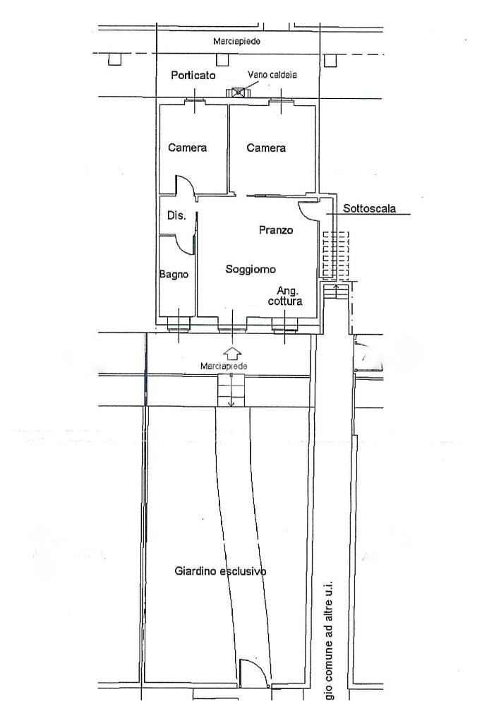 Trilocale Via Canonico Maffei, San Maurizio Canavese - planimetria 1