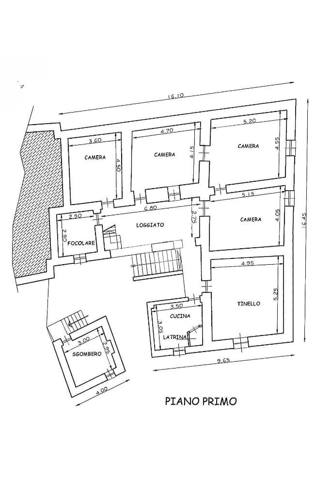 Rustic Via Camillo Benso Conte di Cavour, Valchiusa - floor plans 1