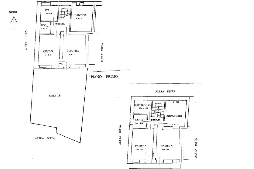 Casa semi indipendente Via Borganino, Casalborgone - planimetria 1