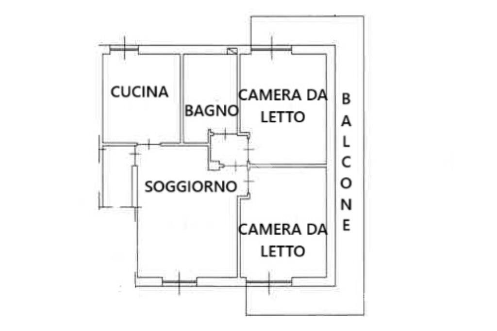 Four-room apartment Via Momborgo, Rifreddo - floor plans 1