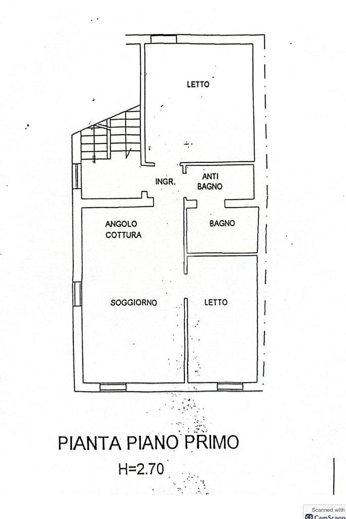 Three-room apartment Via Carlo Pisacane, Massa Lombarda - floor plans 1