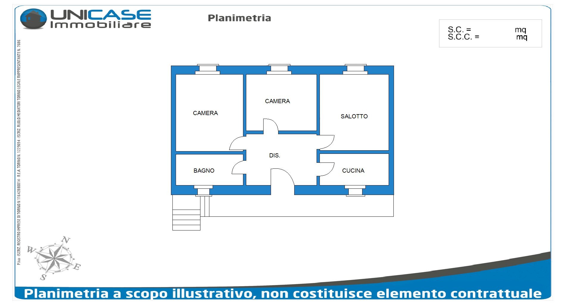 Semi-detached house Via del Pascolo, 18, Cavour - floor plans 1