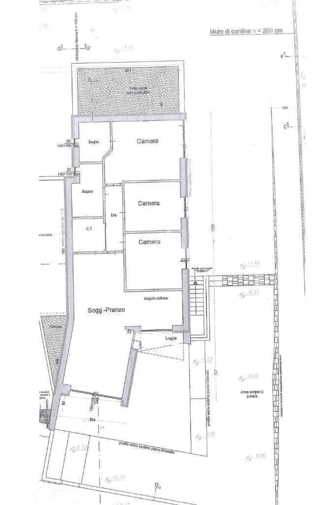 Quadrilocale Piazza Dossi, Rimini - planimetria 1