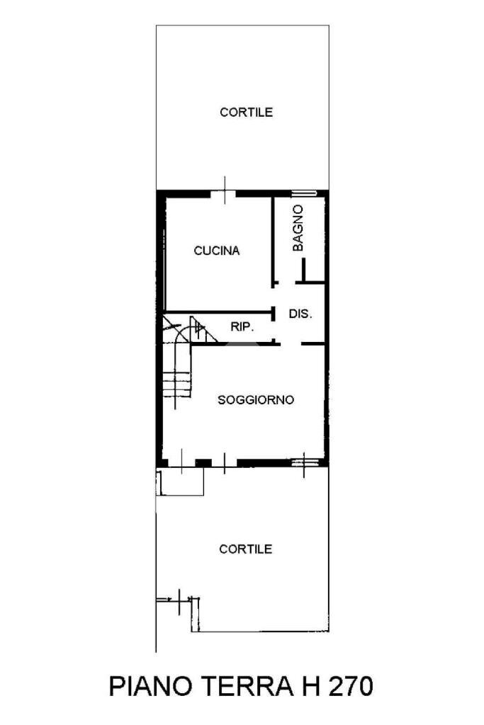 Villa a Schiera Via don branchetti, Rio Saliceto - planimetria 1