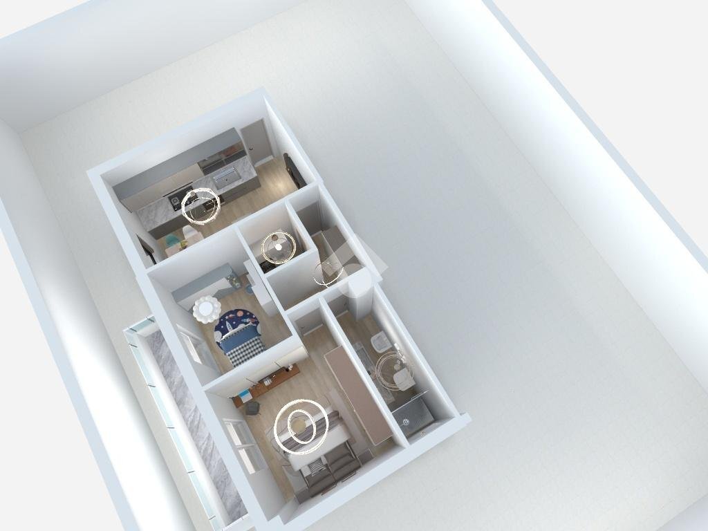 Three-room apartment Via Monfalcone, Rho - floor plans 1
