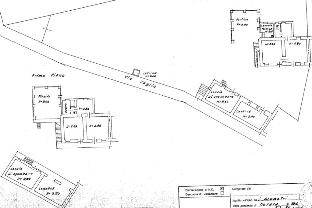 Casa indipendente Via vaglio, Varallo Pombia - planimetria 1
