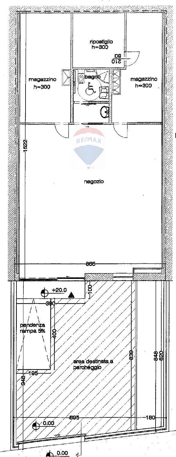 Planimetria - Commercial Premises Via Umbria
 
20, Pieve Emanuele - floor plans 1