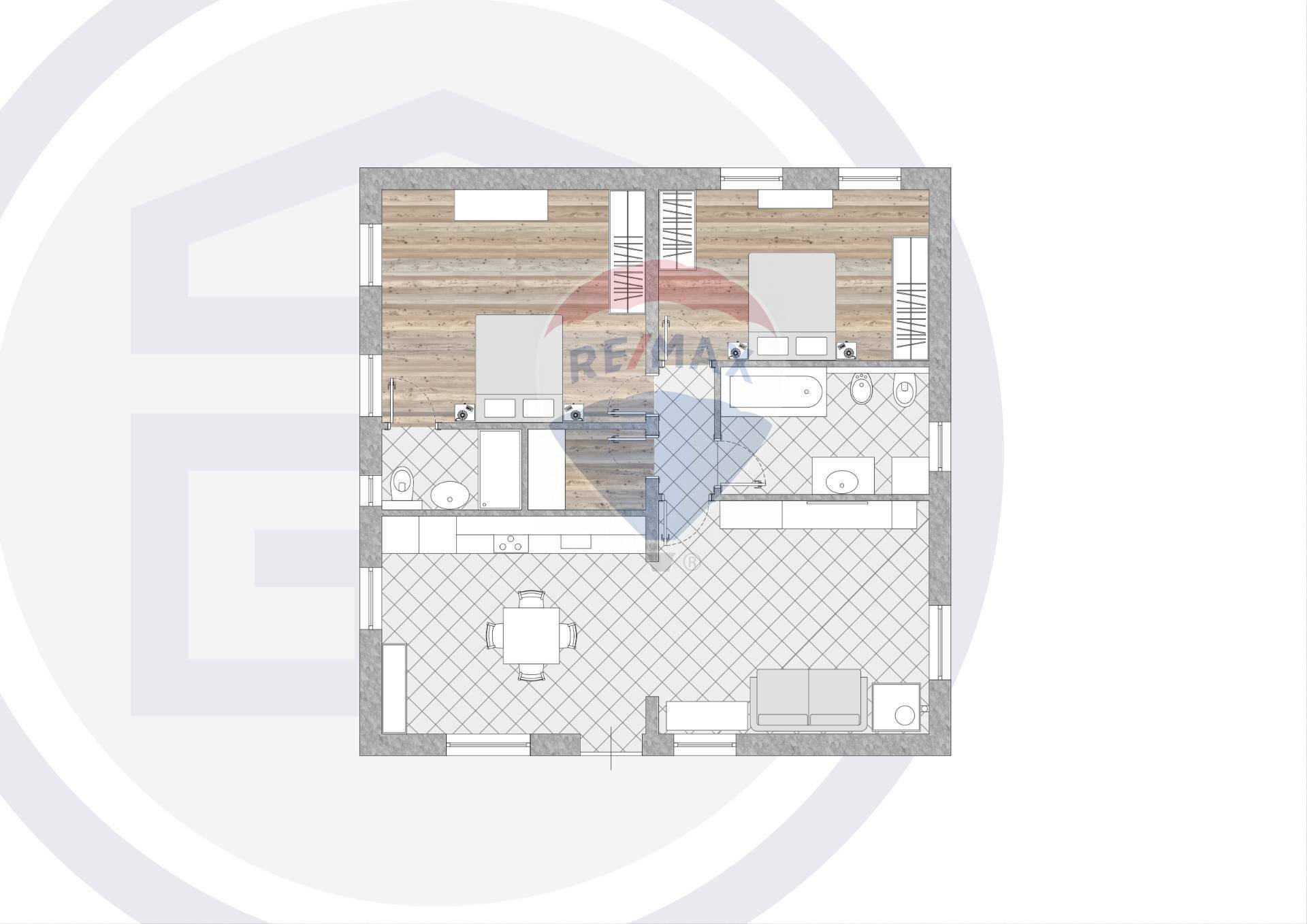 Pianta 2D - Appartamento PIAZZA SAN MARCO
 
16, Roana - planimetria 1