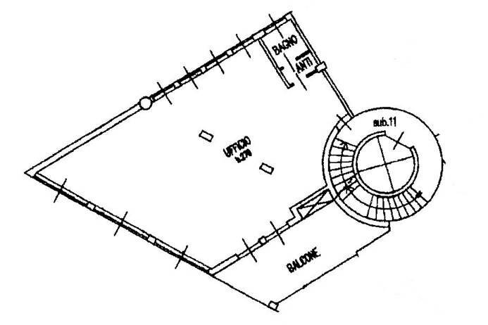 Planimetria - Ufficio via 24 maggio, Bergamo - planimetria 1
