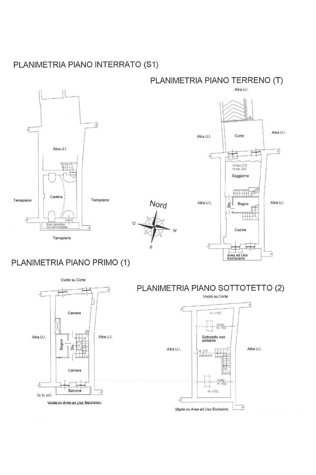 Rustico via Tetto Nuovo, Pino Torinese - planimetria 1