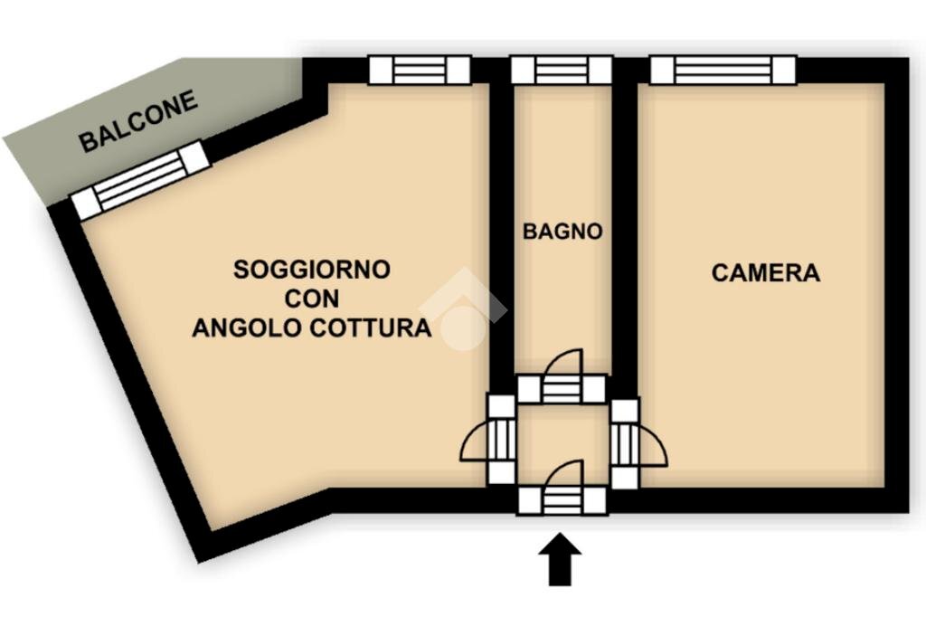 Bilocale Via Mede, Bergeggi - planimetria 1